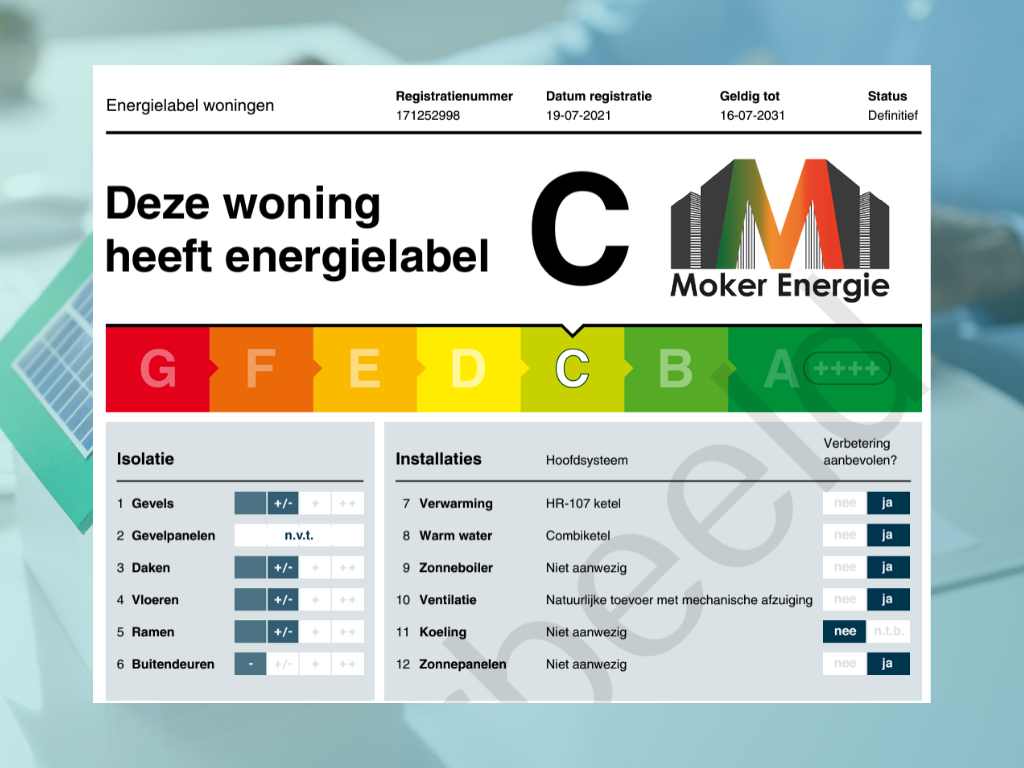 Het energielabel uitgelegd 